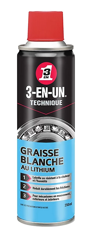 Castorama Graisse Blanche Au Lithium 3-EN-UN TECHNIQUE 250ml 3 Castorama Graisse Blanche Au Lithium 3-EN-UN TECHNIQUE 250ml