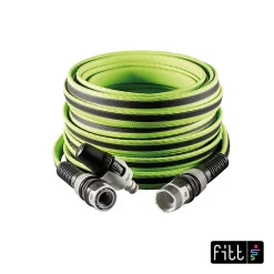 Castorama Tuyau D'arrosage Fitt Force Lime ø12,5 Mm L.20 M, Avec Accessoires