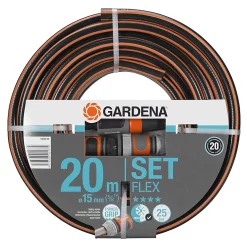 Castorama Tuyau D'arrosage Gardena Flex ø15 Mm L.20 M, + Accessoires